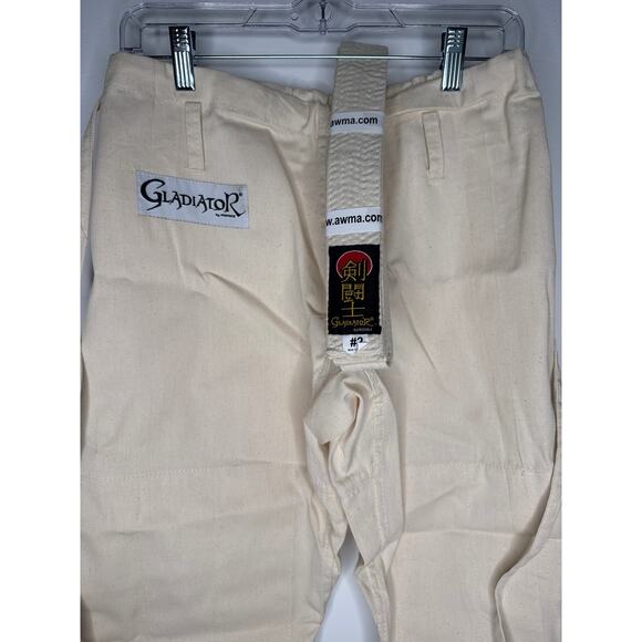 ProForce® Gladiator Judo Uniform Natural # 2 5’2” 125 pounds Unisex Men XS - Picture 7 of 15